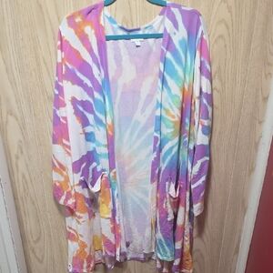 LuLaRoe Vibrant Tie-Dye Cardigan